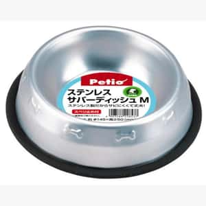 飲食用具 Petio 犬用 防滑不鏽鋼狗碗 中 (91600976)