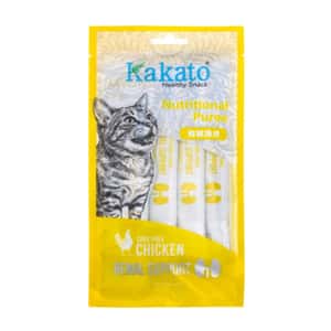 Kakato Kakato 貓零食 功能保健肉泥 腎臟日常保健 走地雞味 15g×4條/包 (SK0967THK)