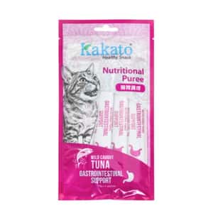 Kakato Kakato 貓零食 功能保健肉泥 腸胃化毛保健 野生吞拿魚味 15g×4條/包 (SK0969THK)