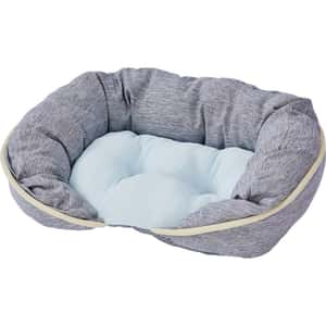 寵物床墊用品 Petio 冷感超柔軟可枕寵物床 方形 可手洗 M (91603621)