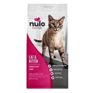 貓糧 (非賣品) Nulo Freestyle 無穀貓咪及幼貓乾糧 雞肉+鱈魚配方 CAT& KITTEN chicken & cod recipe 2lb (61KC02)