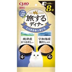 CIAO CIAO 貓濕糧 旅之風味 焼津産鰹魚湯入 宇和島海産鯛魚湯入 30g (IC-166)