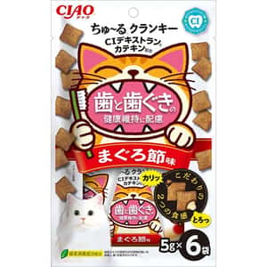 CIAO CIAO 貓零食 超奴潔齒夾心酥餅 吞拿魚乾味 5g×6入 (TSC-208)