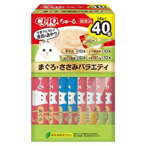 CIAO CIAO 肉泥 貓零食 超奴BOX 吞拿魚+雞柳什錦 14g×40入 (SC-424)