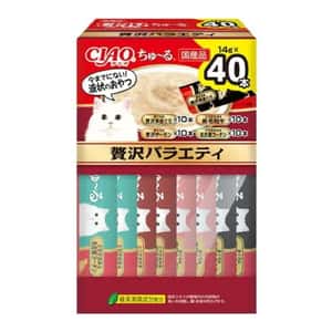 CIAO CIAO 肉泥 貓零食 超奴BOX 豪華什錦 14g×40入 (SC-399)