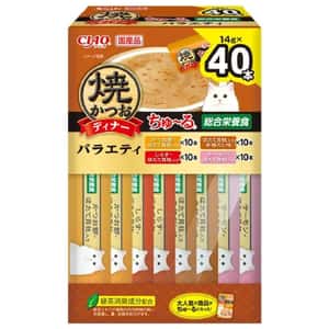 CIAO CIAO 肉泥 貓零食 超奴BOX 燒鰹魚什錦 14g×40入 (SC-520)