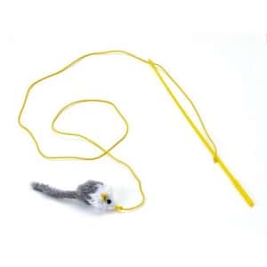 日本MARUKAN 老鼠逗貓棒 灰白 (圖片3)