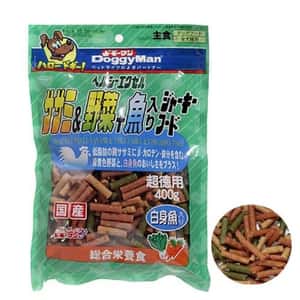 DoggyMan DoggyMan 日本狗零食 白身魚野菜切條 400g