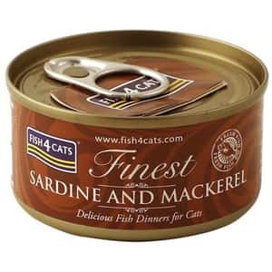 Fish4Cats Fish4Cats 貓罐頭 沙甸+鯖魚 70g (CSW601)