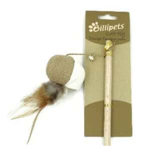 逗貓棒 Billipets 逗貓棒 天然木製貓棒 貓波 40cm (NS-12211)