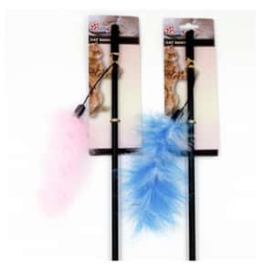 逗貓棒 Billipets 逗貓棒 小貓專用 藍色羽毛 50cm (NS-12165 BLUE)