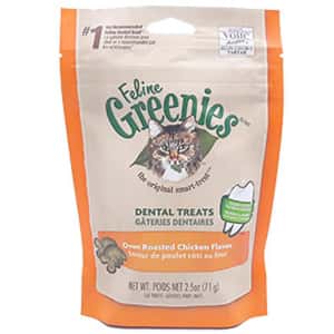 O'cheers 美國Greenies Dental Treats 貓齒靈貓咪潔齒餅 雞肉味 71g