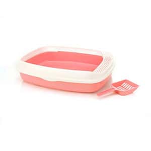 貓砂盆 單層貓砂盆 有腳踏 (顏色隨機)