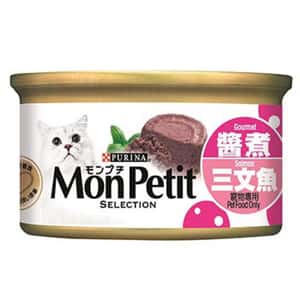 MonPetit MonPetit 貓罐頭 至尊系列 醬煮三文魚 85g (醬煮系列) (桃紅) (12549941)