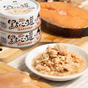 汪喵星球 DogCatStar 貓狗罐頭 汪喵無膠點心罐 鮭魚燴嫩雞 80g (貓犬用) (FS304) (圖片3)