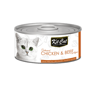Kit Cat Kit Cat 無穀物肉凍貓罐頭 雞肉+牛 80g (KC-2218)