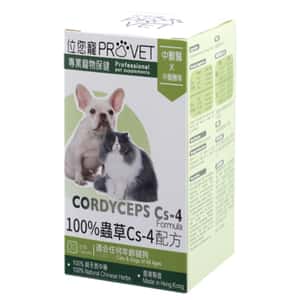 貓犬用保健用品 ProVet位您寵 100% 蟲草Cs-4配方 100% Cordyceps Cs-4 Formula 30粒 (W6825)