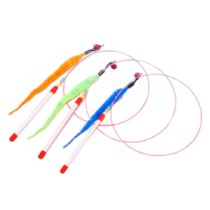 逗貓棒 HelloDOG 玩具嚴選 飛翔鋼絲逗貓棒 毛毛蟲 1支