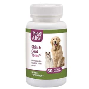 貓犬用保健用品 PetAlive Skin & Coat Tonic™ 寵物毛髮及皮膚保養 60粒 (PSKN001)
