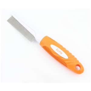 Petiy Beauty 白橙色塑料柄排針梳毛刷 45針 (貓犬用) (Y91013) (圖片3)