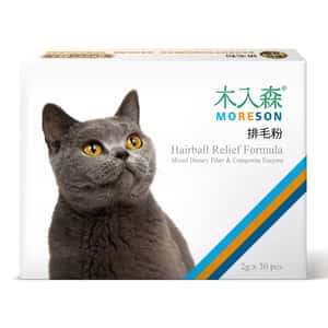 貓咪去毛球 木入森MORESON 貓咪保健品 排毛粉 貓草風味 2g x 30包 (MRSC004)