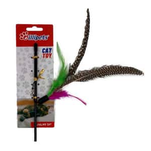 逗貓棒 Billipets 逗貓棒 小貓專用 孔雀毛 40cm (NS-17003)