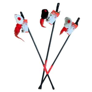 逗貓棒 Billipets 逗貓棒 毛絨老鼠羽毛尾 白色 50cm (NS-5986 White)