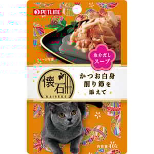 Petline 日本Petline 懷石料理 貓餐包 水分補給 鰹魚+鰹魚節 40g (KP10)