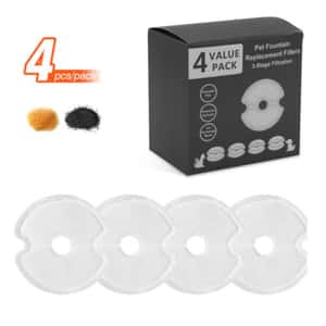 Billipets ⼩花寵物飲⽔器 濾芯 4片裝 (NS-17072F) (圖片3)