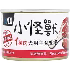 怪獸部落 怪獸部落 1&2種肉狗主食罐 純鴨肉 165g (A022)