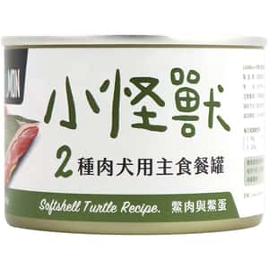 怪獸部落 怪獸部落 1&2種肉狗主食罐 養殖鱉肉 165g (A036)