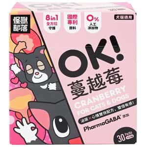 怪獸部落 怪獸部落 益生菌 貓狗保健品 OK!蔓越莓 1.5g x 30包 (E610)