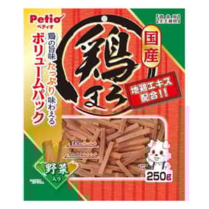 Petio Petio 狗零食 日本產濃郁蒸雞條 高纖蔬菜 250g (90503105)