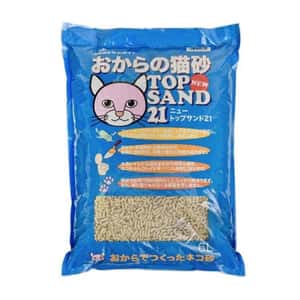 豆腐貓砂 日本SANMATE Top Sand 21有機單通 豆腐貓砂 6L (淺藍)