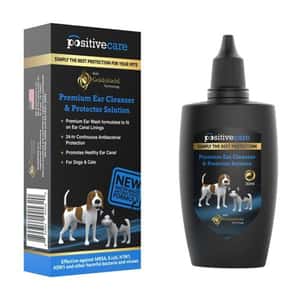 耳朵護理 positivecare泡泡靈 抗菌洗耳水 30ml (貓犬用) (PPC08)