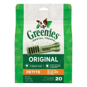Greenies Greenies 狗零食 Original Petite 潔齒骨 迷你犬用 20支 12oz 10272502