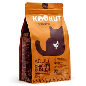 KOOKUT KOOKUT 天然無穀物成貓糧 雞肉鴨肉 1.5kg (CFKUFF9515216)