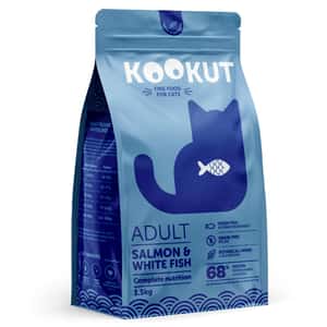 KOOKUT KOOKUT 天然無穀物成貓糧 三文魚白魚 1.5kg (CFKUFF9515223)
