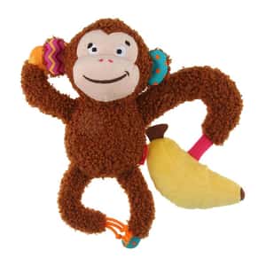 GIGWI GiGwi Plush Friendz中小型犬系列頑皮猴子/大象 (款式隨機)