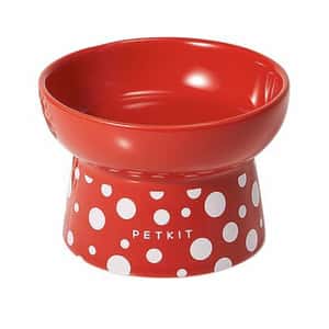 飲食用具 PETKIT 波點陶瓷⾼腳碗 單碗 (顔色隨機)
