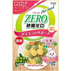 Petio Petio 日本產 狗零食 健康無糖 蔬菜豆乳餅乾 減肥配方 50g (90503161)