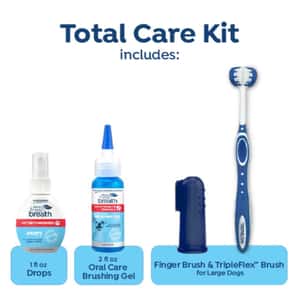 Tropiclean fresh breath 醫學級專業護理系列 獸醫強效全方位護理套裝 (潔齒凝露、濃縮點滴、牙刷、指套) (大犬專用) (PR3958) (圖片4)