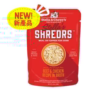 Stella & Chewy's Stella & Chewy's Stella's Shredrs 狗濕糧 肉絲滋味包系列 草飼牛+放養雞配方 80g 2.8oz (SSBCB)