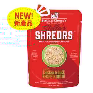 Stella & Chewy's Stella & Chewy's Stella's Shredrs 狗濕糧 肉絲滋味包系列 放養雞+鴨配方 80g 2.8oz (SSCDB)