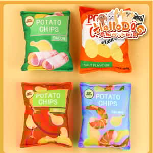 HelloDOG 玩具嚴選 狗狗訓練 來一包薯片吧狗(內含響紙) (圖片3)