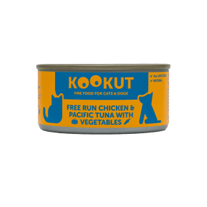 KOOKUT KOOKUT 貓狗罐頭 100% 天然 放養雞太平洋吞拿魚蔬菜 150g (WCKUFA1017244) (貓狗共用)