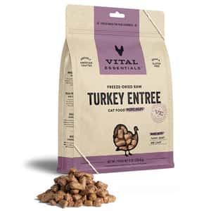 Vital Essentials VITAL ESSENTIALS 貓糧 凍乾脫水生肉糧 迷你肉粒 火雞肉 8oz (690121)