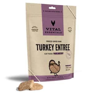 Vital Essentials VITAL ESSENTIALS 貓糧 凍乾脫水生肉糧 迷你肉餅 火雞肉 3.75oz (691104)
