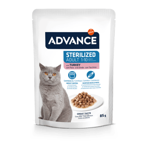 ADVANCE ADVANCE 貓濕糧 日常護理 成貓配方 火雞 85g (964529)