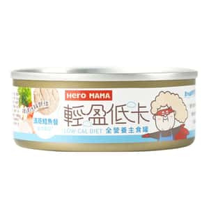 HEROMAMA HeroMama 貓主食罐 輕盈低卡系列 清蒸鱈魚餐 80g